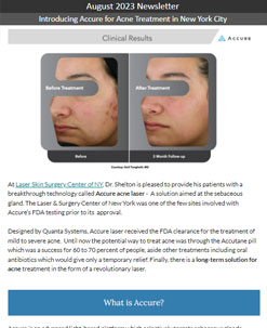 Accure for acne in NYC