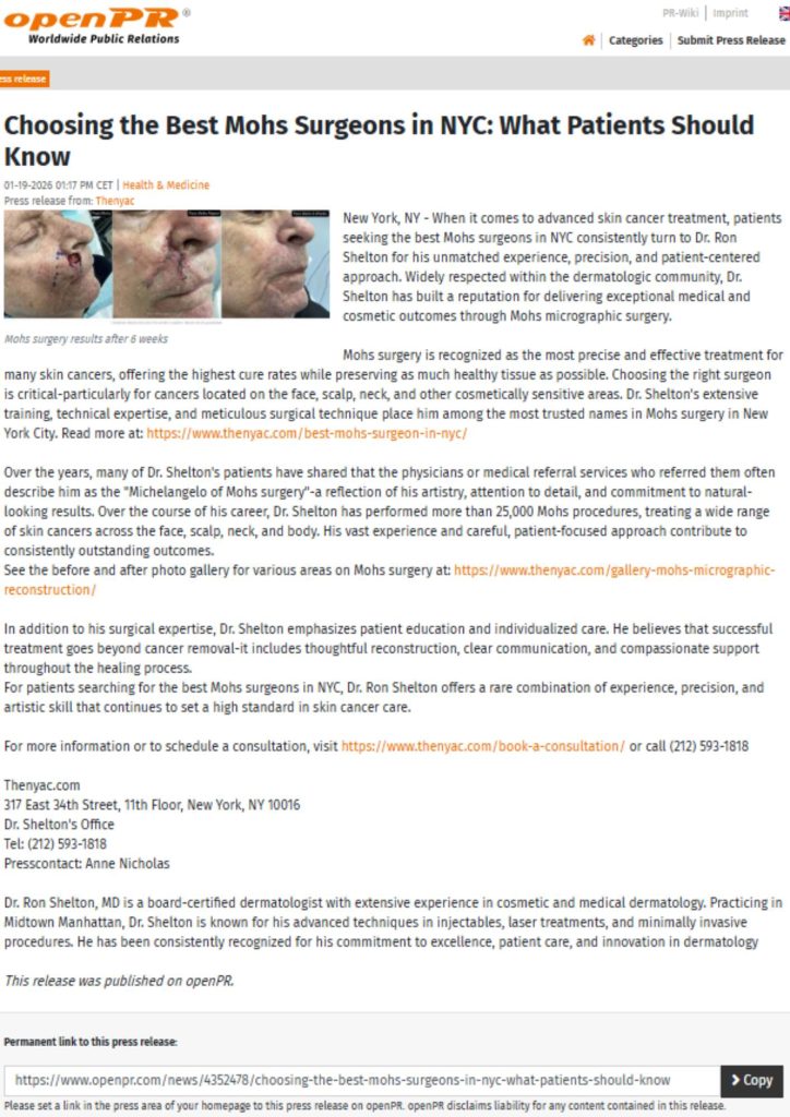 best mohs surgeons in nyc